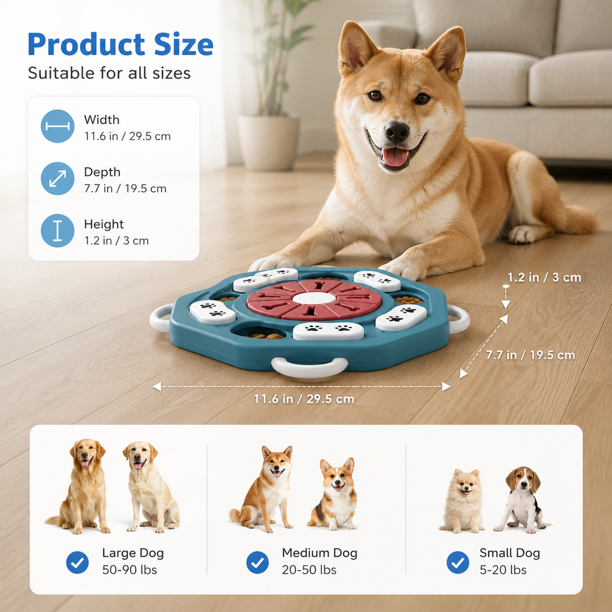 BrainBoost™ Slow Feeder & Puzzle Toy